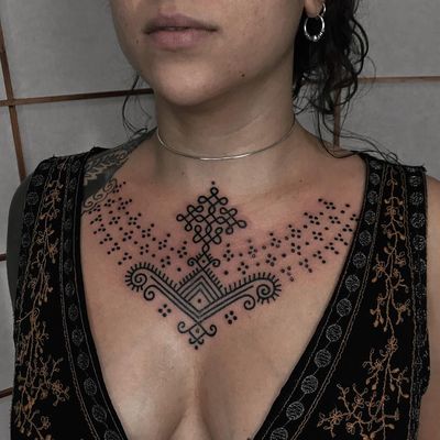 Tribal tattoo by Xapiripa #Xapiripa #neotribaltattoo #tribaltattoo #tribal #blackwork #illustrative #pattern #shapes