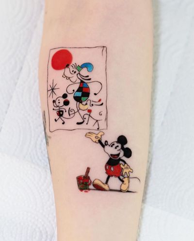 #mickey #mickeytattoo #microrealism