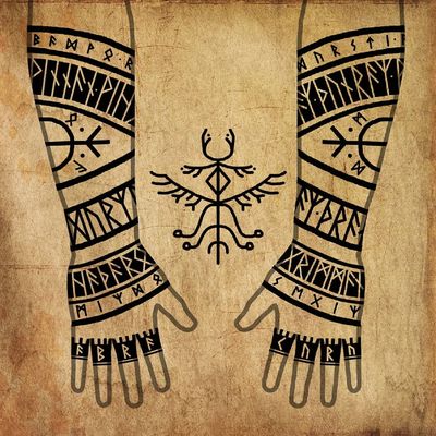 Viking symbology artwork by Harbardart #Hardbardart #vikingtattoo #viking #norse #norsemythology #norsesymbols #symbols